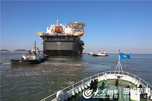 山东烟台 海事部门全力保障 海上石油工厂 出运安全
